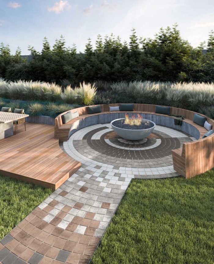 Central Precast Create A Stunning Outdoor Fireplace With Techo Bloc